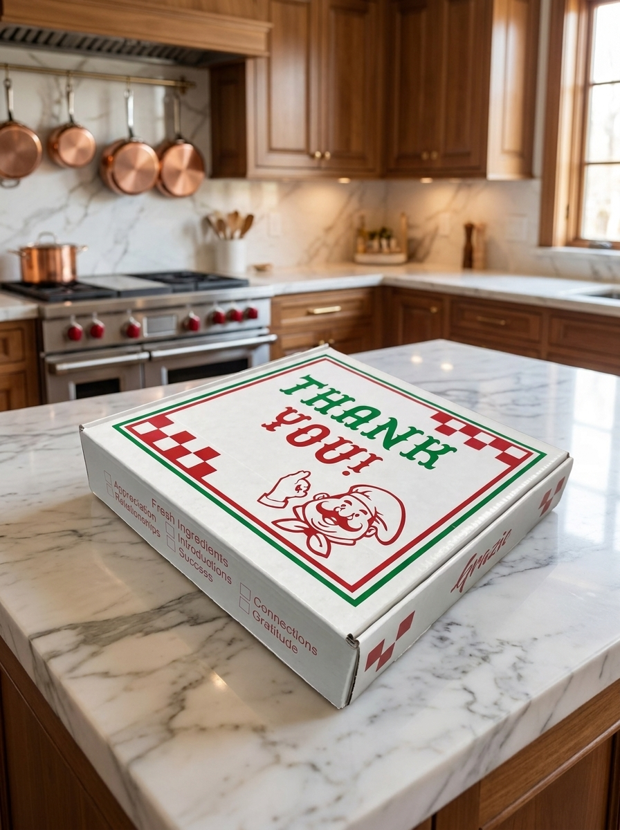 "Thank you" Pizza Box